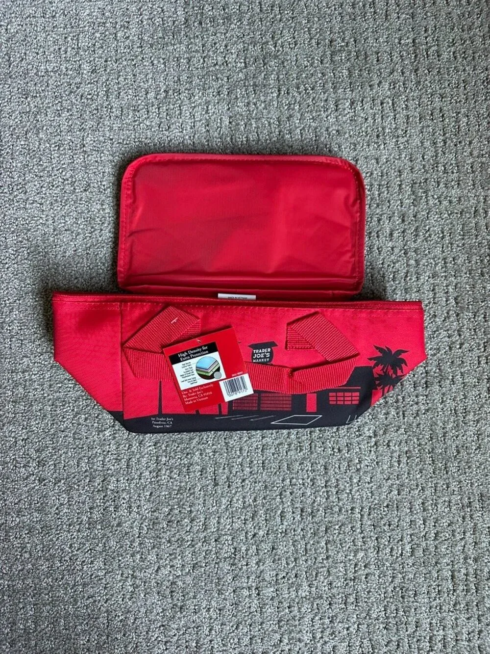 Trader Joes Mini Insulated bag RED